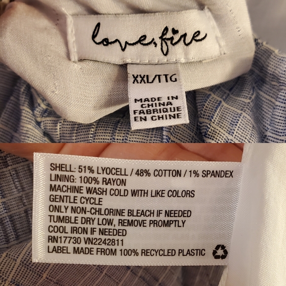 Love, Fire | Faux Wrap Asymmetrical A-line - Picture 3 of 10